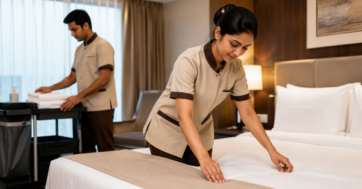 Hotel Housekeeping Uniform in India: Fabric, Fit & Functionality Guide