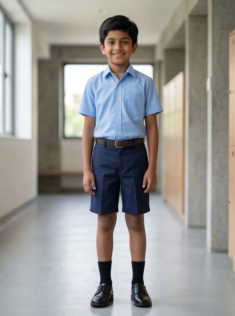Navy Blue School Uniform Half Pant