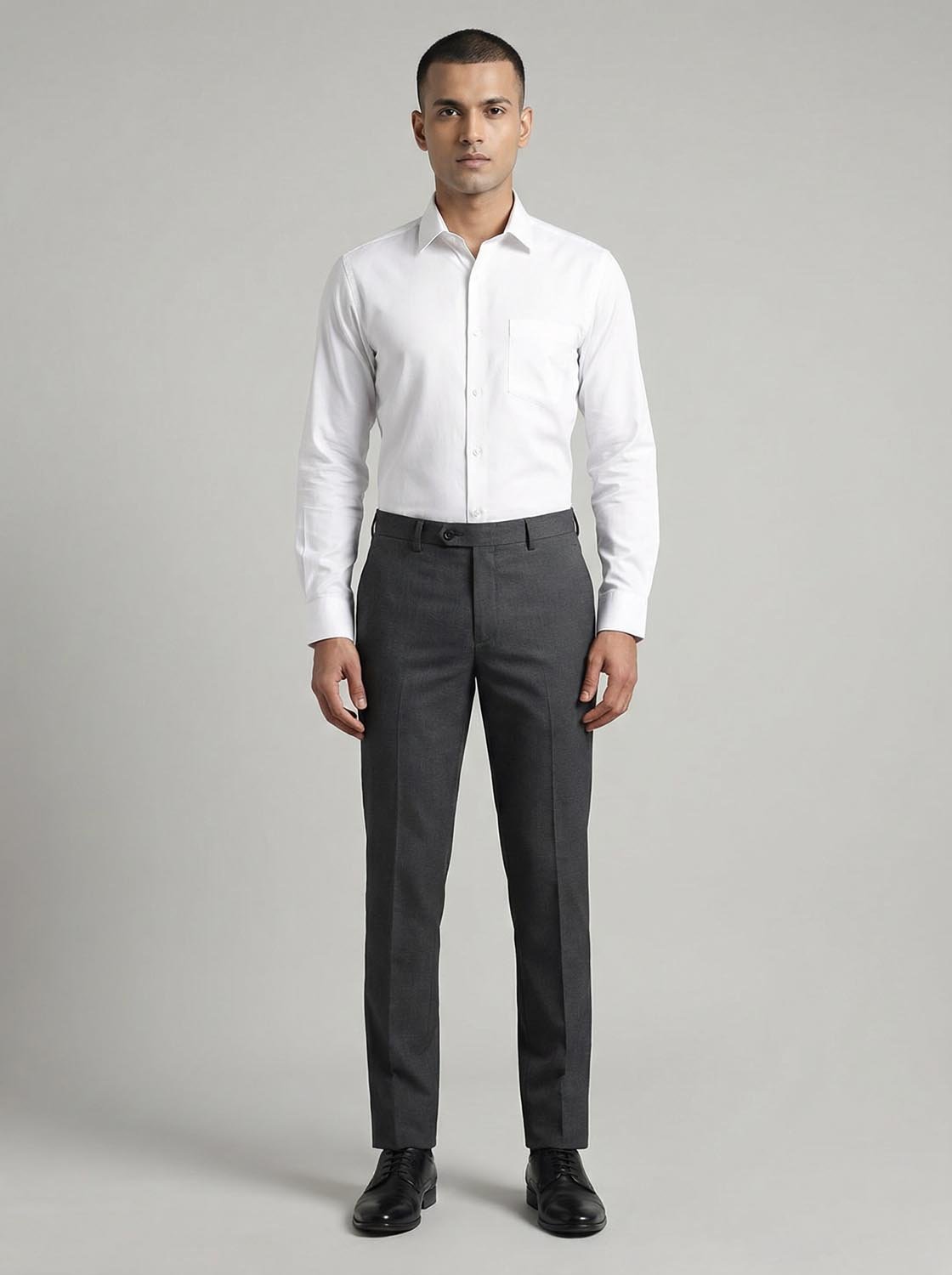 Men’s Premium Charcoal Grey Formal Trousers