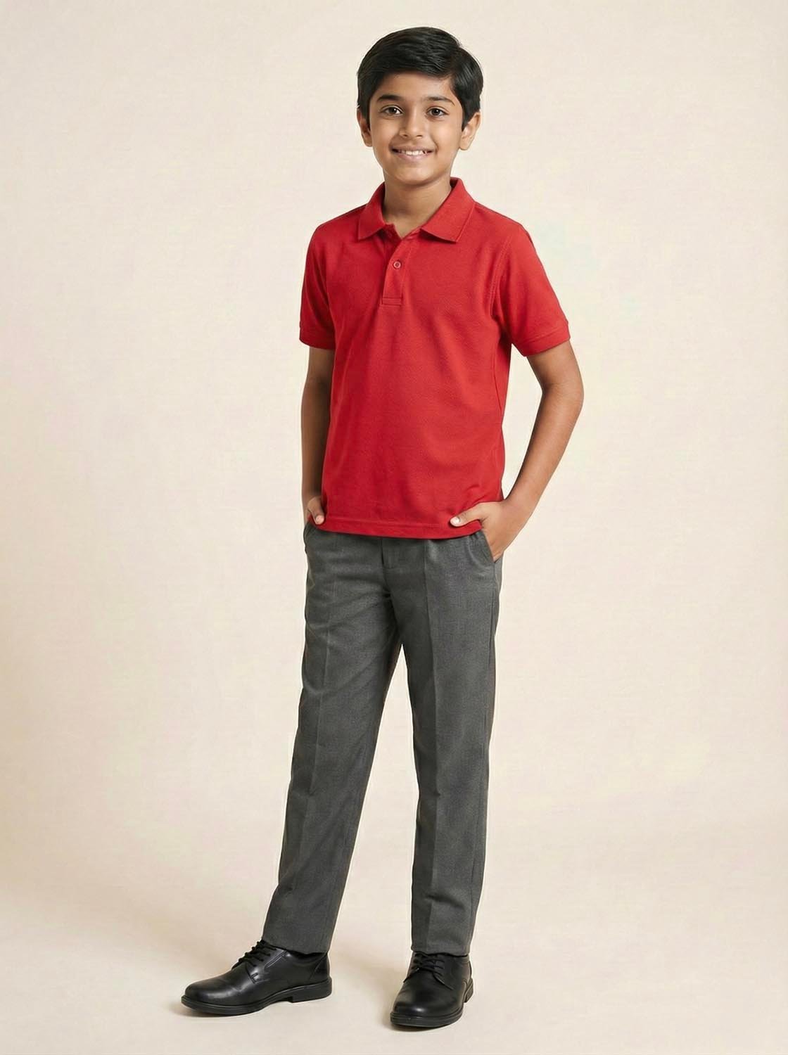 Red School Uniform Polo T-Shirt