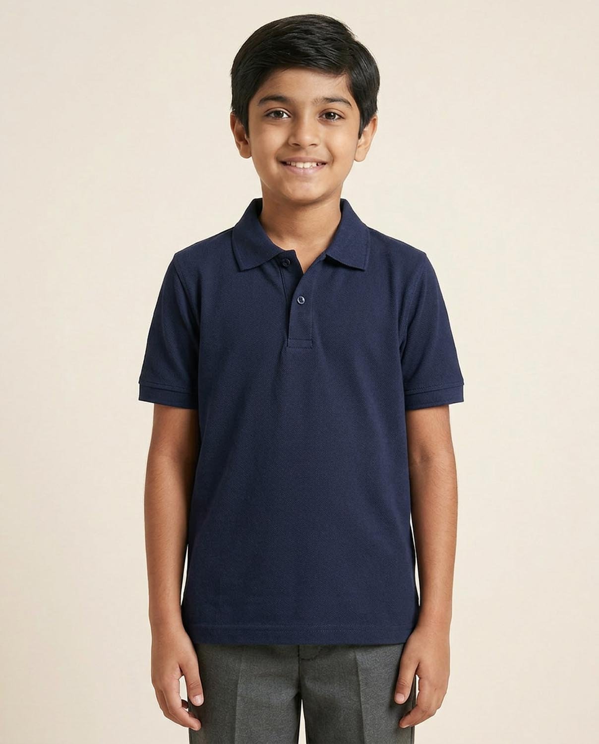 Navy Blue School Uniform Polo T-Shirt