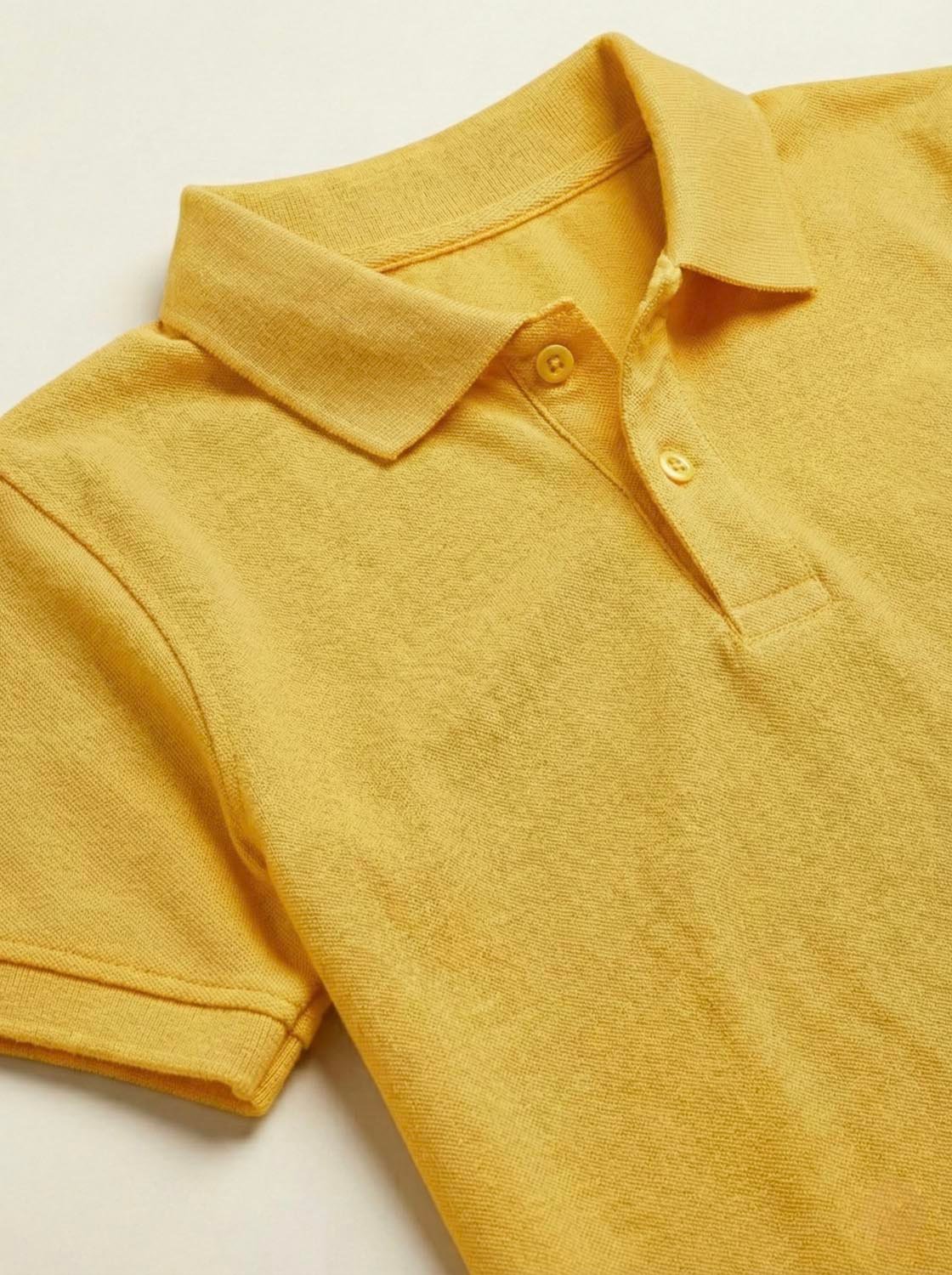 Yellow School Uniform Polo T-Shirt