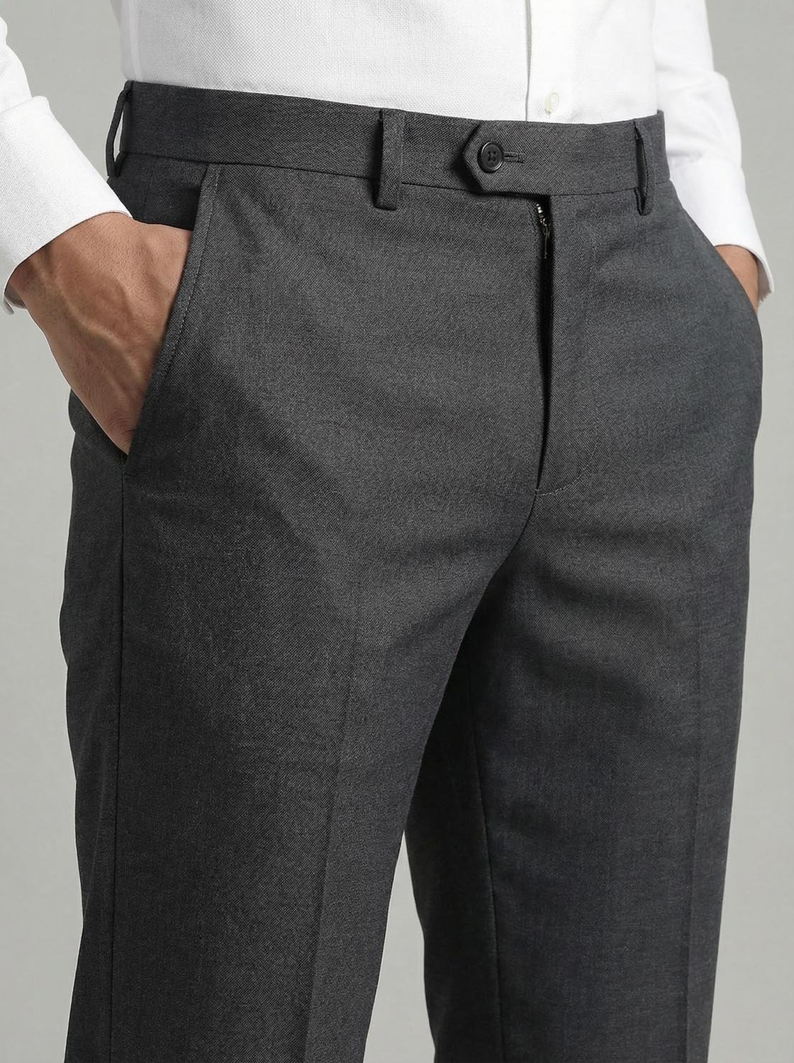 Men’s Premium Charcoal Grey Formal Trousers
