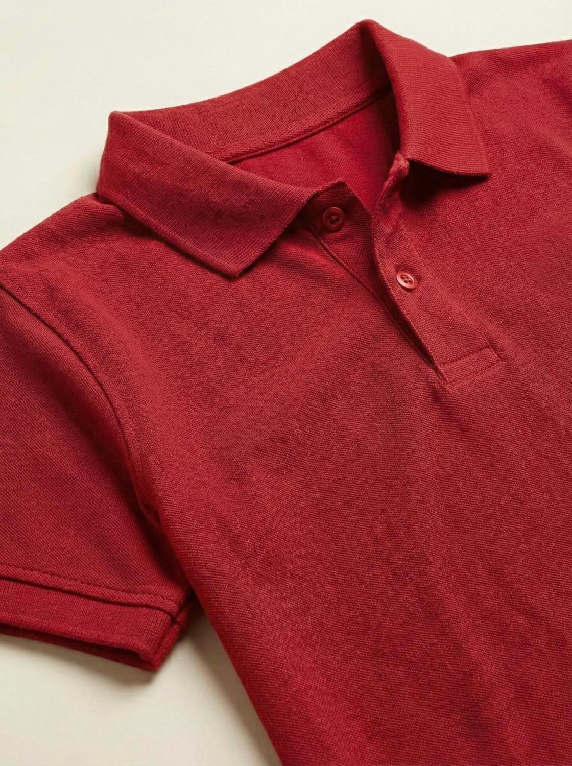 Red School Uniform Polo T-Shirt