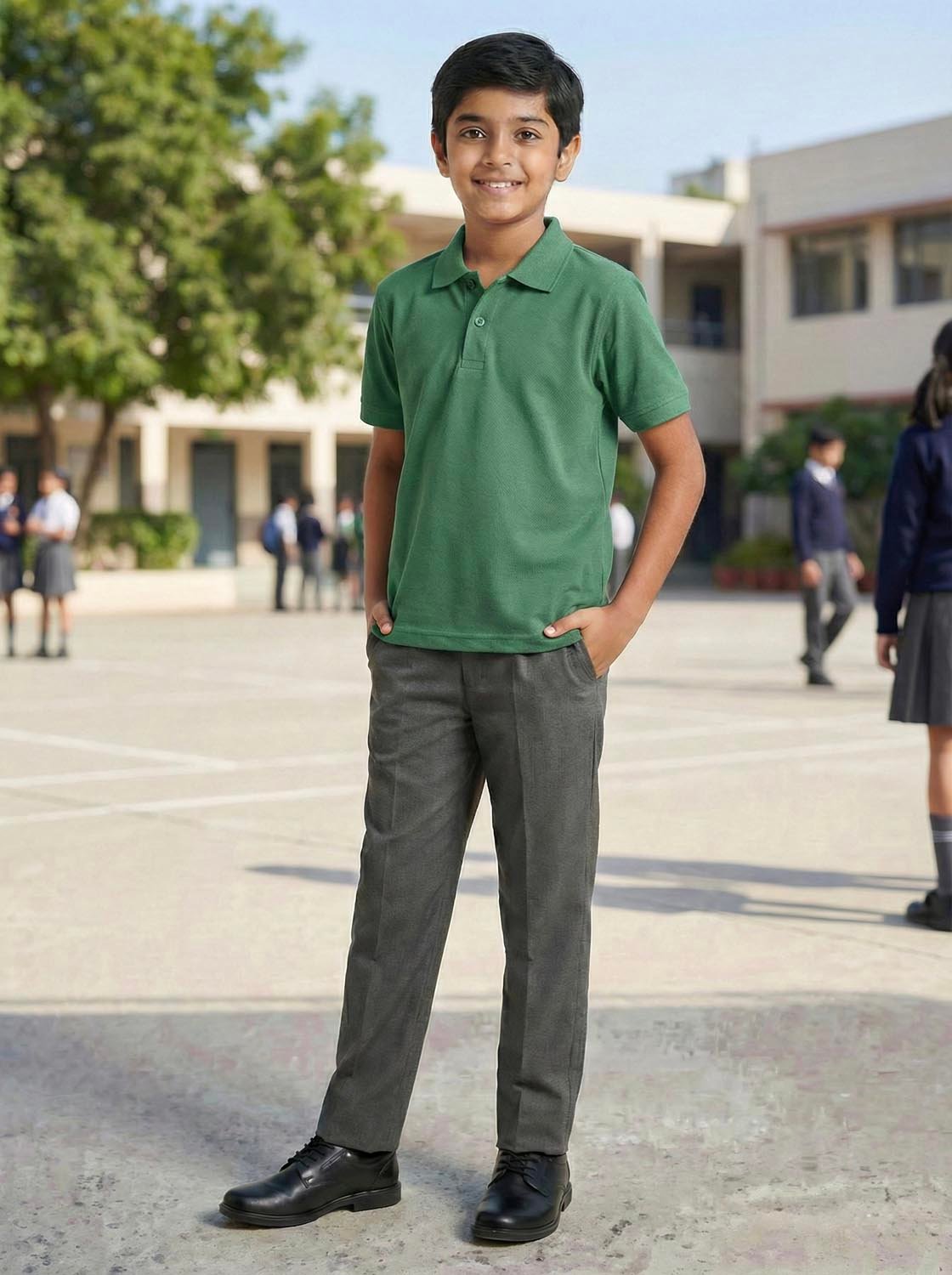 Green School Uniform Polo T-Shirt