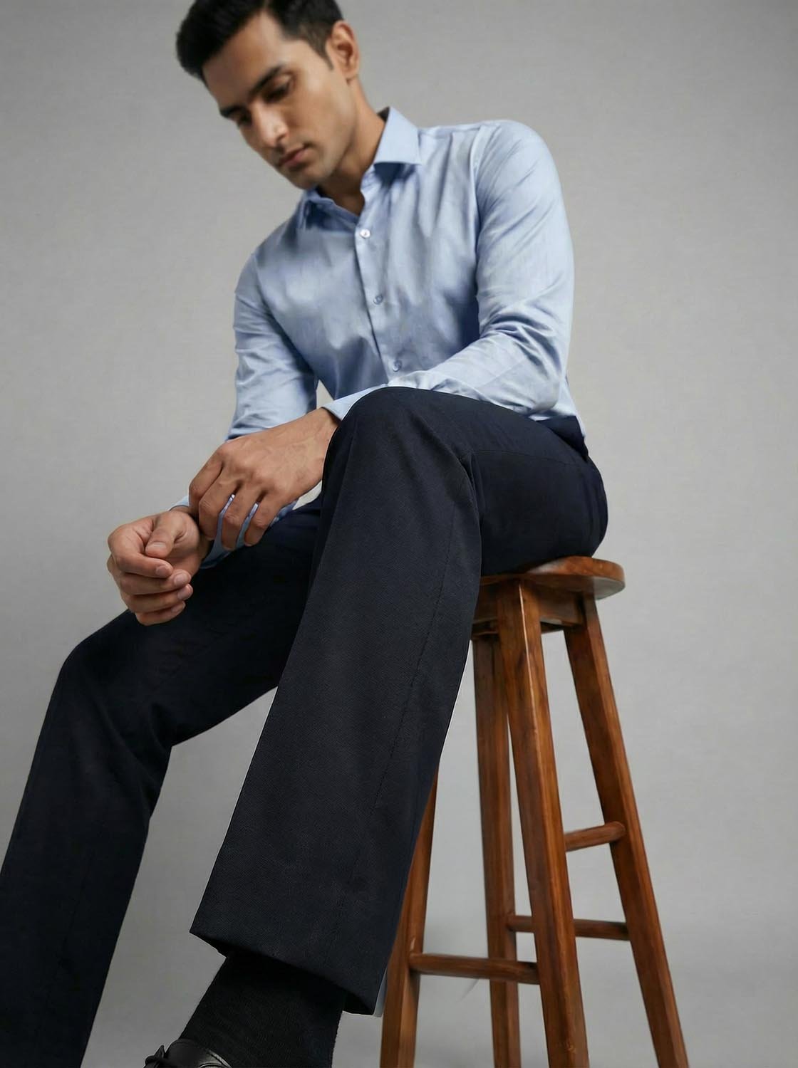 Men’s Premium Navy Blue Formal Trousers