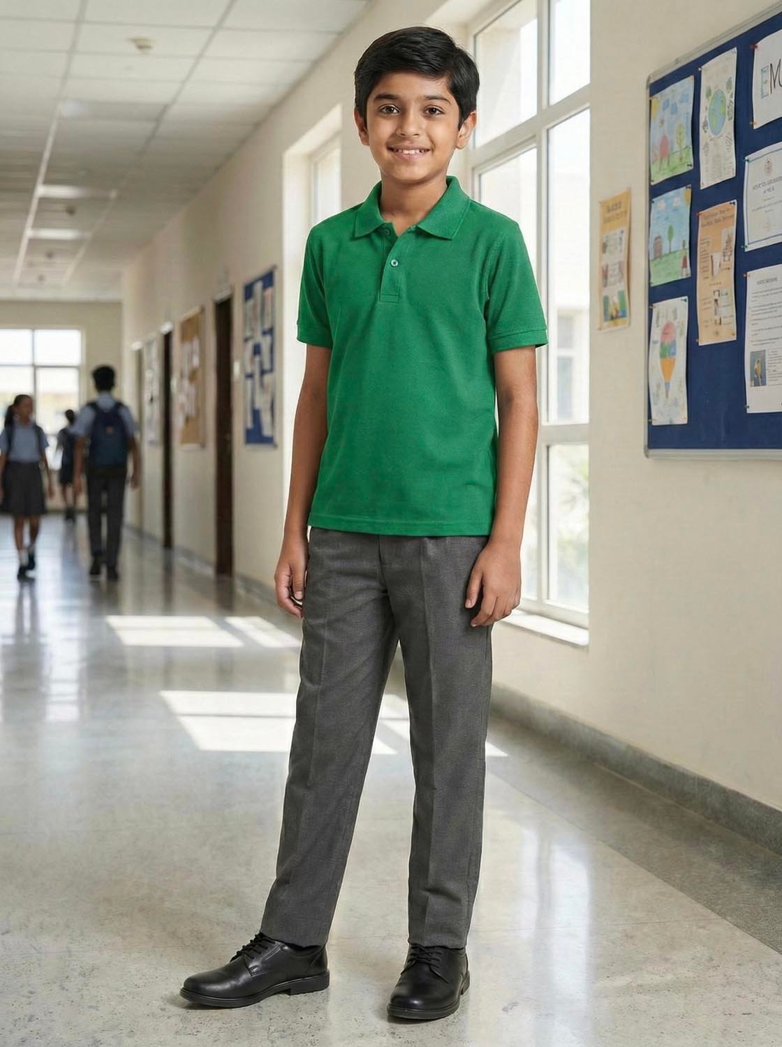 Green School Uniform Polo T-Shirt