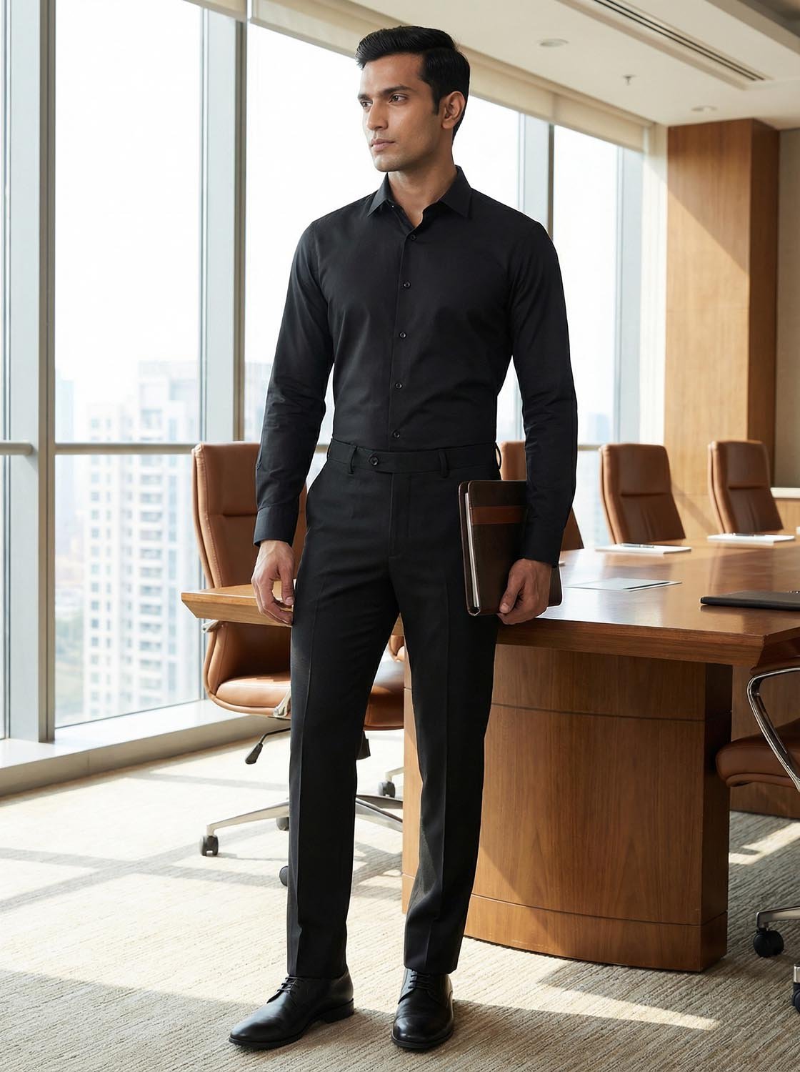 Men’s Premium Black Formal Trousers