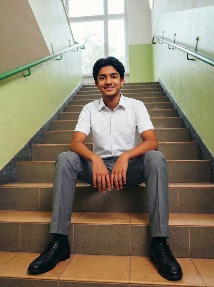 Grey School Uniform Full Pant