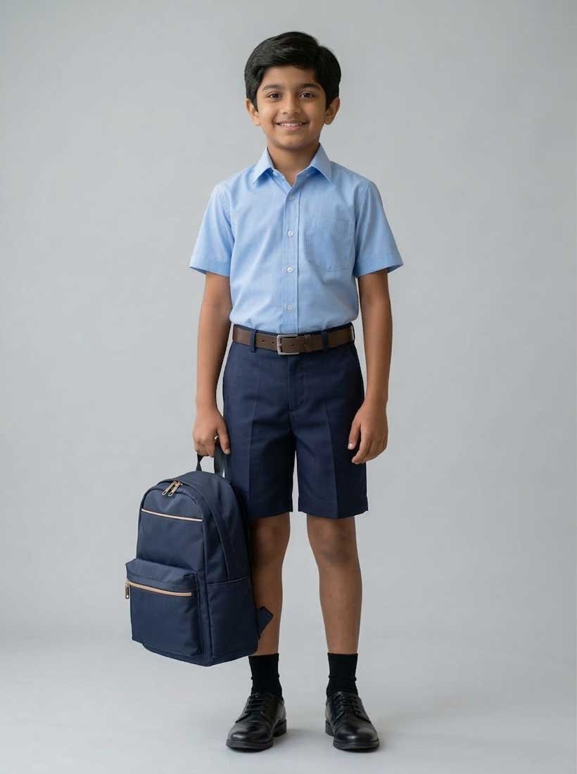 Navy Blue School Uniform Half Pant