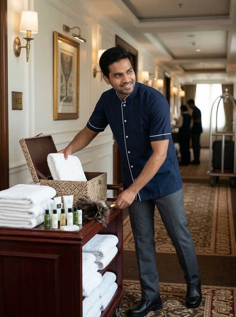 Professional Hotel Housekeeping Uniform